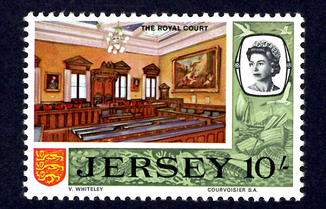 Jersey 1969 Royal Court 10/-Green Border